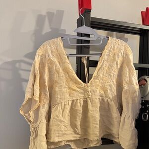 American Eagle Embroidered blouse